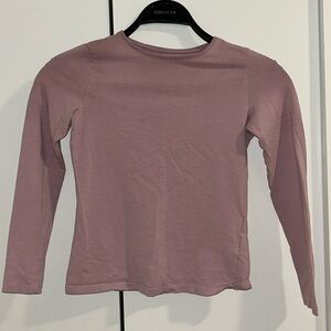 H&M KIDS Basic Dusty-Pink Long-Sleeve